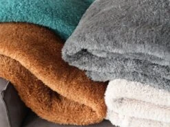 Merkloos PHLOX Teddy 130 X 170 Cm Plaid - Groen Blauw -Merkloos 06d69b0c4972af80