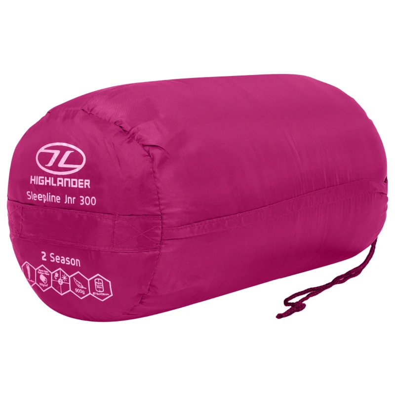 Merkloos Highlander Sleepline 300 Kinder Mummyslaapzak - Pink 6 Merkloos Highlander Sleepline 300 Kinder Mummyslaapzak - Pink - Afbeelding 4