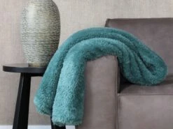 Merkloos PHLOX Teddy 130 X 170 Cm Plaid - Groen Blauw -Merkloos 10b5abe18a924dd6