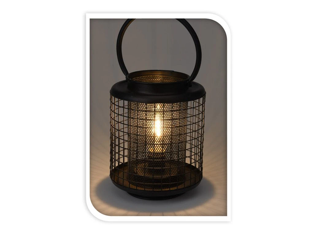 Merkloos 14,5 X 20 Cm LED Lantaarn 4 Merkloos 14,5 X 20 Cm LED Lantaarn - Afbeelding 2