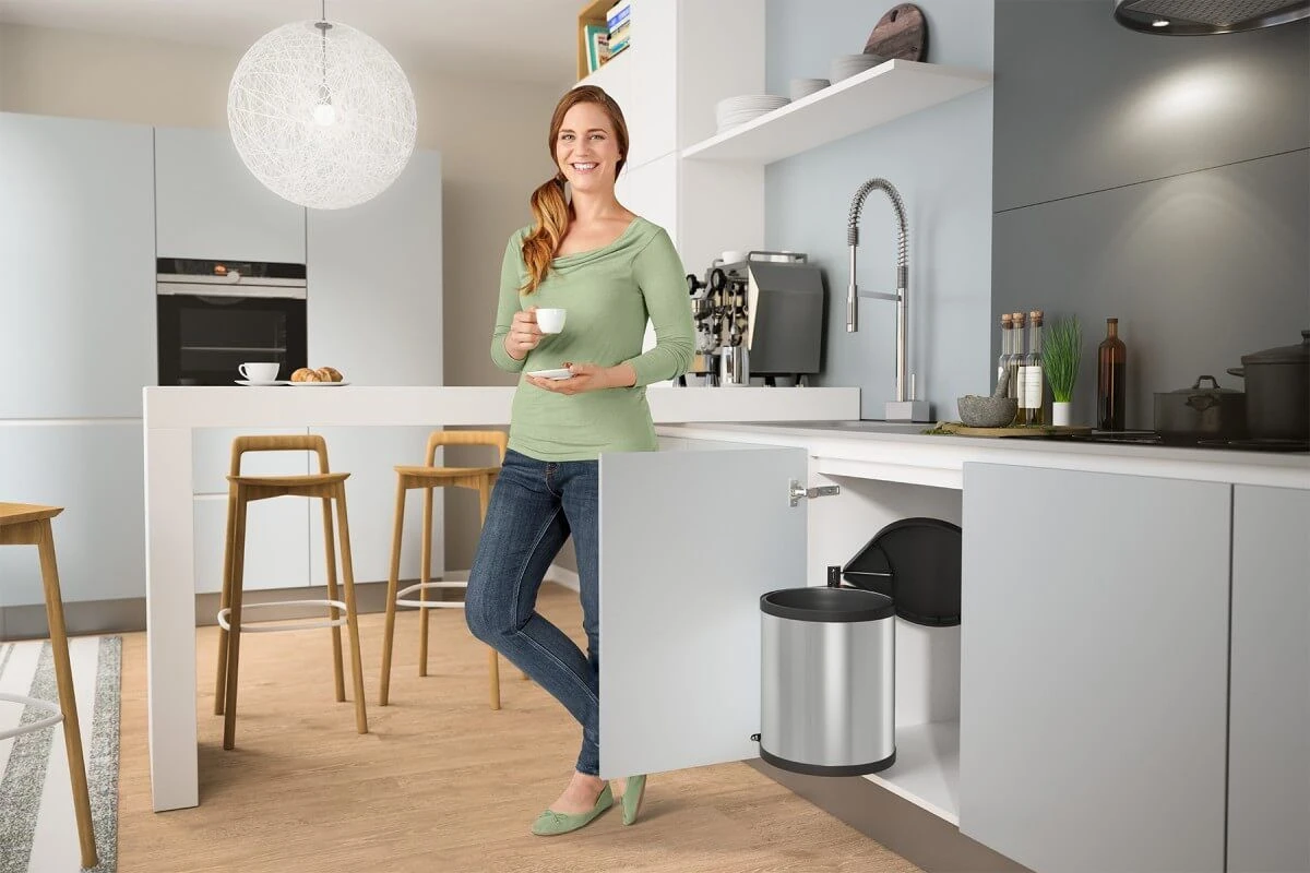 Merkloos Hailo Compact-Box M Inbouwprullenbak - 15 Liter 7 Merkloos Hailo Compact-Box M Inbouwprullenbak - 15 Liter - Afbeelding 5