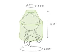 Merkloos Perel BBQ Beschermhoes - Ø80x90cm -Merkloos 1e624fa2318ca424