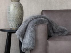 Merkloos PHLOX Teddy 130 X 170 Cm Plaid - Antraciet Grijs -Merkloos 244dbdf058acef49