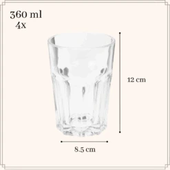 Merkloos Orange85 36 Cl Set Van 4 Waterglazen -Merkloos 2dd126eaa0144159