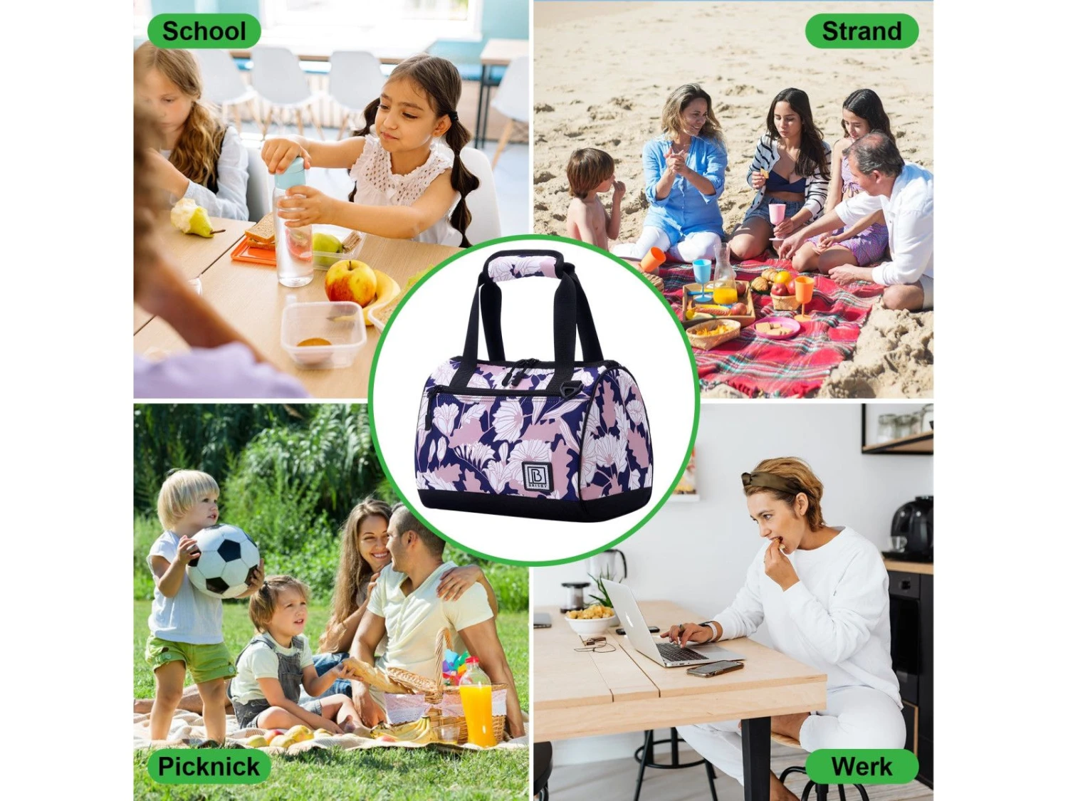 Merkloos Brisby Sweet Leaves 10 Liter Koeltas 8 Merkloos Brisby Sweet Leaves 10 Liter Koeltas - Afbeelding 6