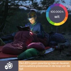 Merkloos Perel 7-leds Hoofdlamp - Grey -Merkloos 4d3ad85b7b441068