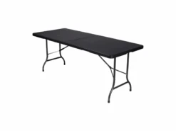 Merkloos Perel 180 X 75 Cm Zwarte Vouwtafel
