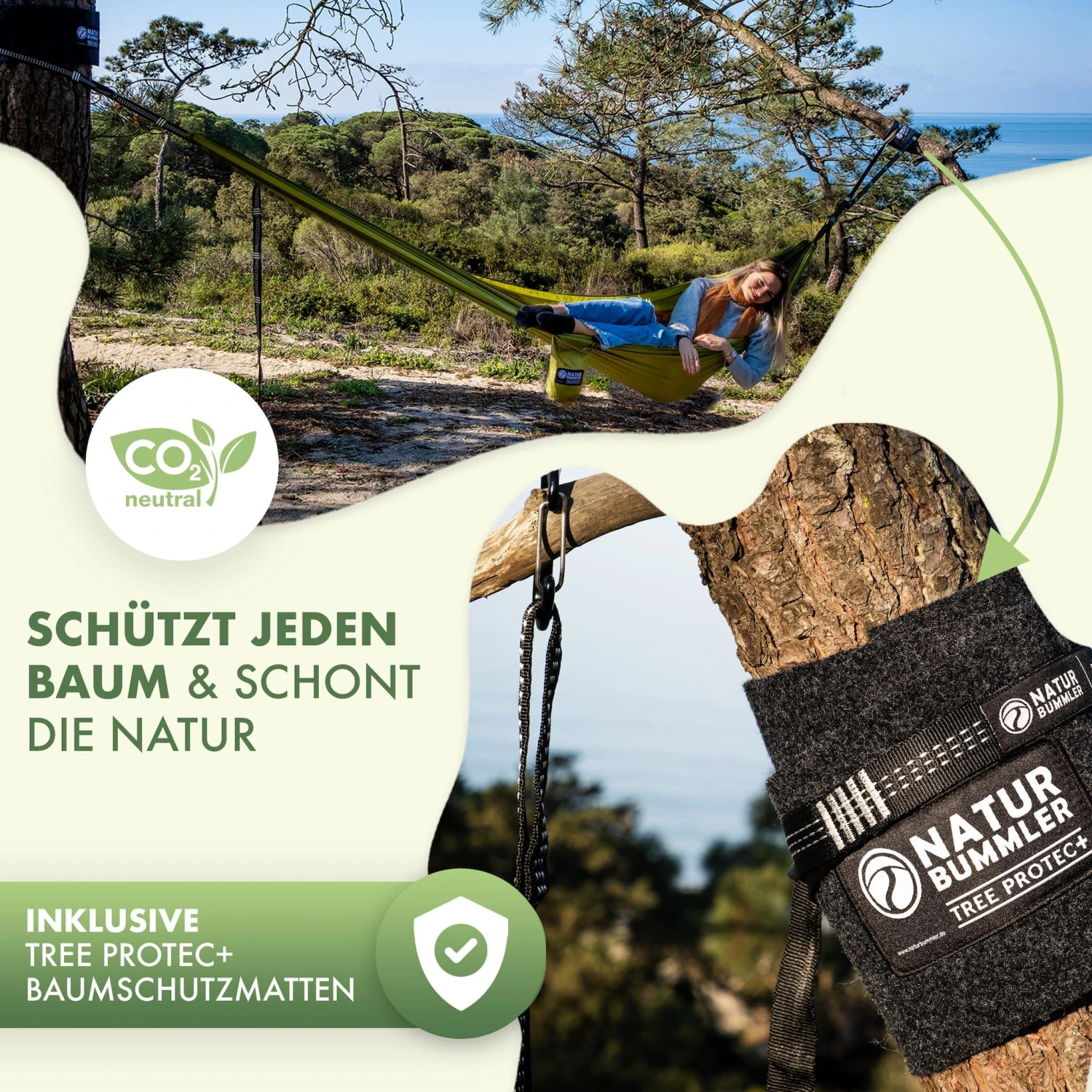 Merkloos Naturbummler 300 X 170 Hangmat Met Boombeschermingsmatten 6 Merkloos Naturbummler 300 X 170 Hangmat Met Boombeschermingsmatten - Afbeelding 4