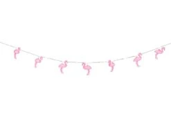 Merkloos Gardenwize 10 Flamingo LED Lampjes Zonne-energie Lichtsnoer
