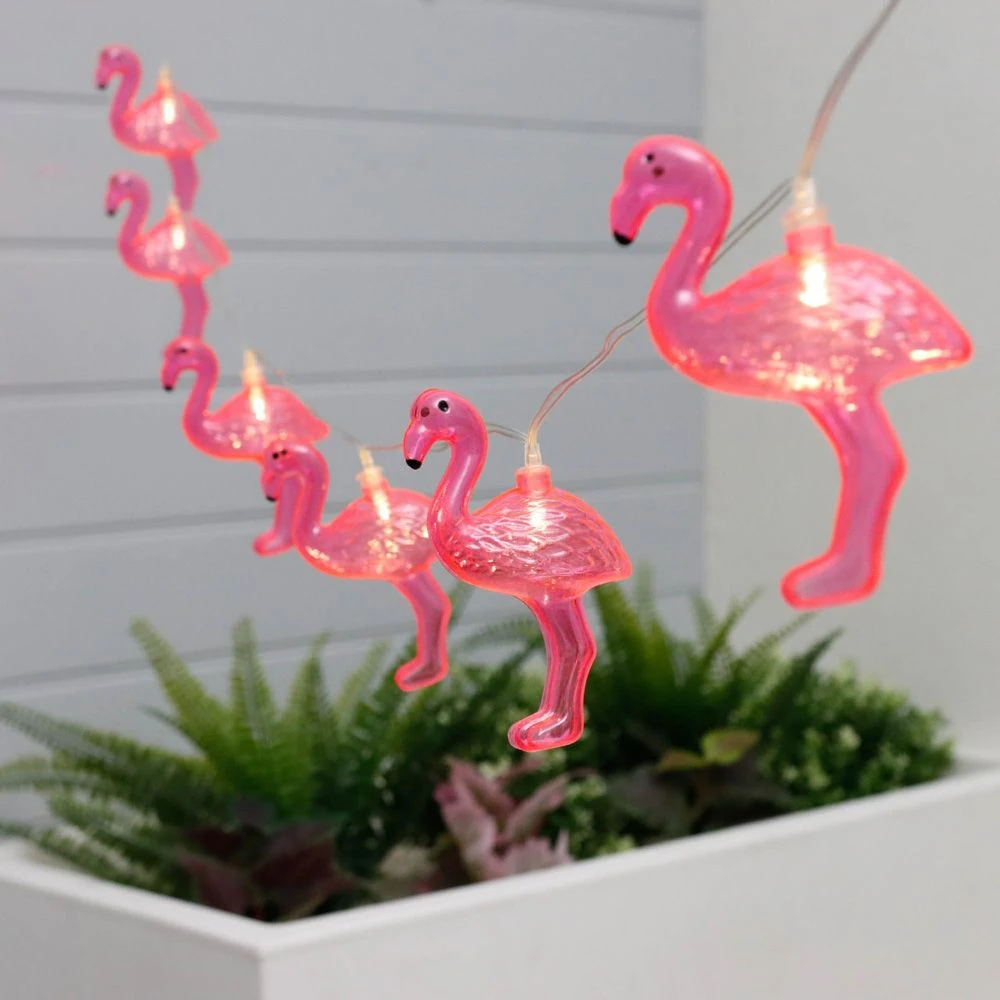 Merkloos Gardenwize 10 Flamingo LED Lampjes Zonne-energie Lichtsnoer 4 Merkloos Gardenwize 10 Flamingo LED Lampjes Zonne-energie Lichtsnoer - Afbeelding 2