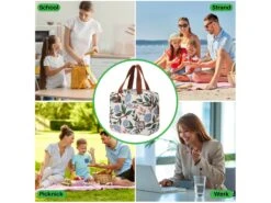 Merkloos Brisby Bloemetjes Wit 4 Liter Koeltas -Merkloos 64f83fe96adfa7.60403623