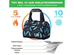 Merkloos Brisby Black Feathers 10 Liter Koeltas -Merkloos 64f8404f904a13.59210020