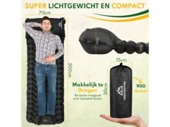 Merkloos Needventure 1-persoons Zelfopblazende Slaapmat -Merkloos 6630c14c023b71.71385254