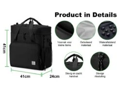 Merkloos Brisby 4-laags Geïsoleerde 40 Liter Koeltas - Black -Merkloos 665dcc8c713524.17932120