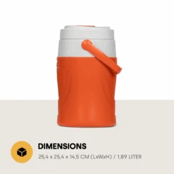 Merkloos Pinnacle Platino 1/2 Gallon Drankkoeler - Orange -Merkloos 66715b3aa2b1b0.09192761