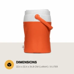 Merkloos Pinnacle Platino 2 Gallon Drankkoeler - Orange -Merkloos 66715b5413f233.77721388