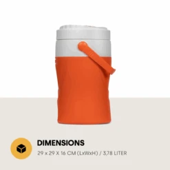Merkloos Pinnacle Platino 1 Gallon Drankkoeler - Oranje -Merkloos 66c34903b11c10.62898576