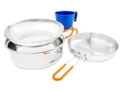 Merkloos GSI Glacier Stainless 1-persoons RVS Pannenset