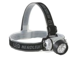 Merkloos Perel 7-leds Hoofdlamp - Grey