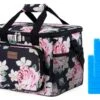 Merkloos Packaway 15 Liter Geïsoleerde Koeltas - Black Flower -Merkloos 7a72f0c00fde8d0f