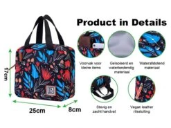 Merkloos Brisby 4-laags Geïsoleerde 4 Liter Koeltas - Night Flower -Merkloos 7e5fdea103dc289f