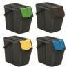 Merkloos Keden Set Van 4 Afvalscheidingsbakken - 25 Liter -Merkloos 85452f09b24ccb1f