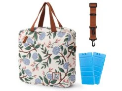 Merkloos Brisby Bloemetjes Wit 7 Liter Koeltas