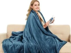 Merkloos Swiss Nights Sherpa Fleece Elektrische Warmtedeken -Merkloos 8f14c0049436e61a