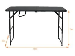 Merkloos Lowander 120 X 60 Inklaptafel - Black -Merkloos 918971daa55f0269