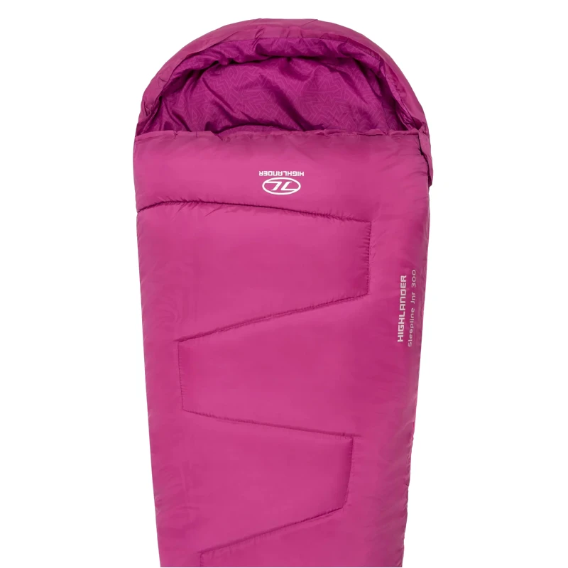 Merkloos Highlander Sleepline 300 Kinder Mummyslaapzak - Pink 4 Merkloos Highlander Sleepline 300 Kinder Mummyslaapzak - Pink - Afbeelding 2