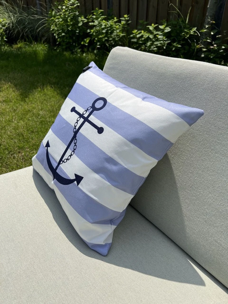 Merkloos Warmpi Draadloos Outdoor Verwarmd Bootkussen - Blue/White 5 Merkloos Warmpi Draadloos Outdoor Verwarmd Bootkussen - Blue/White - Afbeelding 3