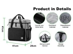 Merkloos Brisby 4-laags Geïsoleerde 40 Liter Koeltas - Grey -Merkloos a3e93caf3b9082a9