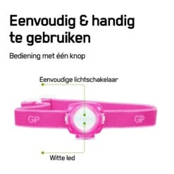 Merkloos GP CH31 40 Lumen Hoofdlamp - Pink -Merkloos a7fa5671f98b39f0