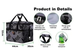 Merkloos Packaway 40 Liter Geïsoleerde Koeltas - Abstract -Merkloos a830433cc252e6b9