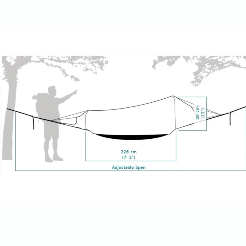 Merkloos Crua Outdoors Hybrid Shelter Bivi Tent 5 Merkloos Crua Outdoors Hybrid Shelter Bivi Tent - Afbeelding 3