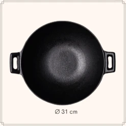 Merkloos OTIX 31 Cm Gietijzeren Wokpan -Merkloos c7ca349941b81035