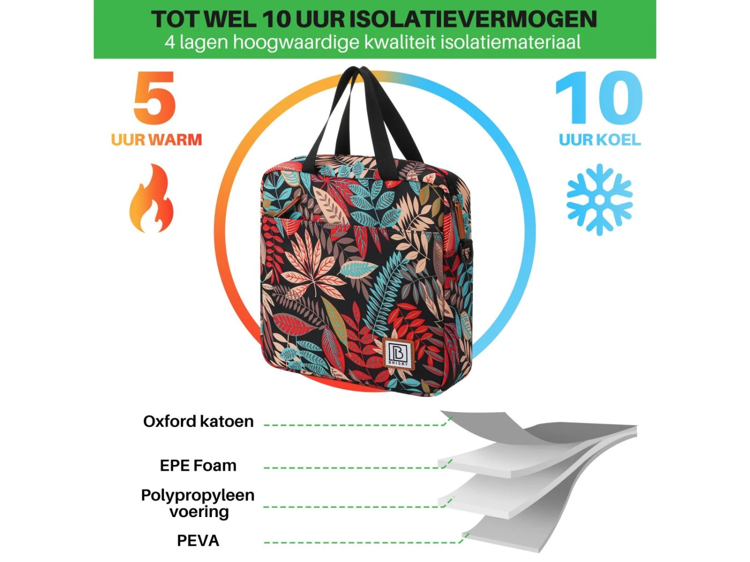 Merkloos Brisby Jungle 7 Liter Koeltas 7 Merkloos Brisby Jungle 7 Liter Koeltas - Afbeelding 5