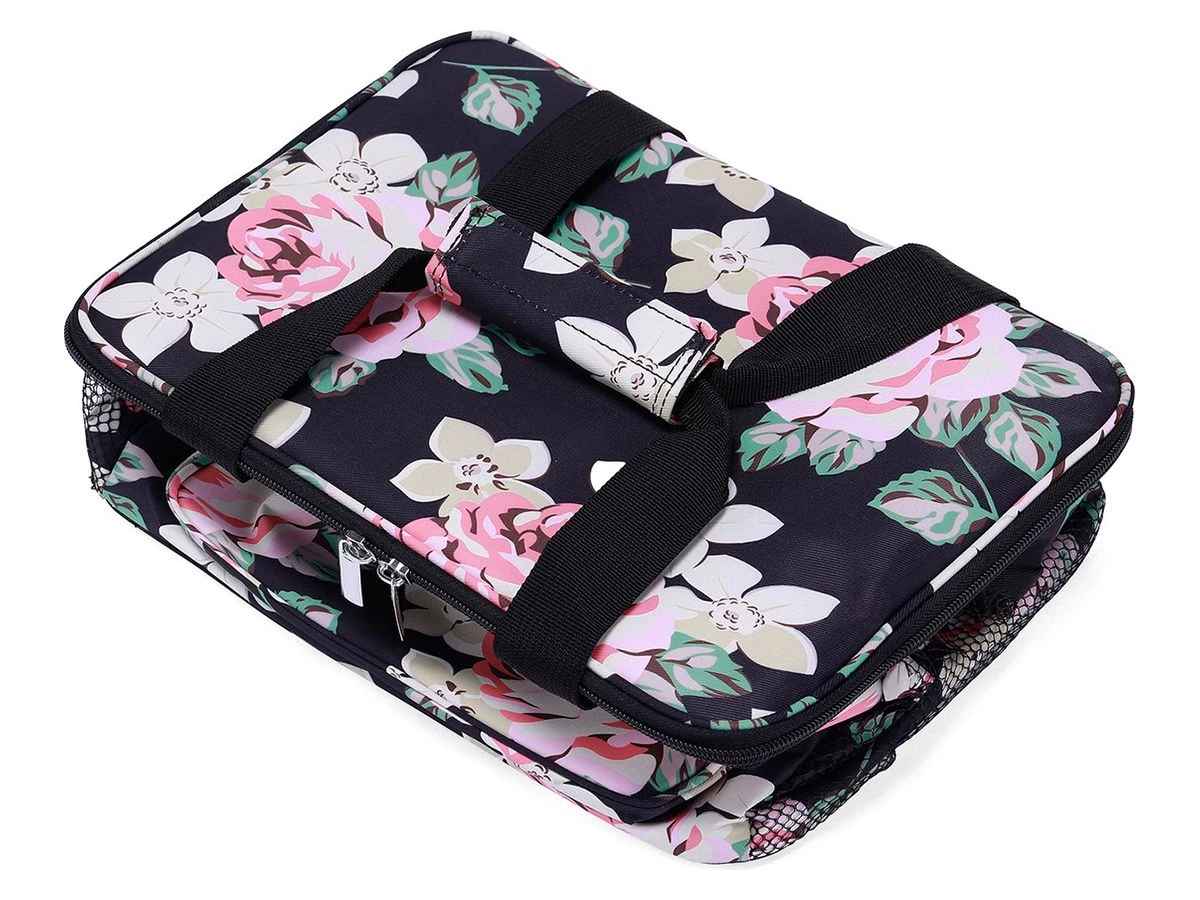 Merkloos Packaway 15 Liter Geïsoleerde Koeltas - Black Flower 6 Merkloos Packaway 15 Liter Geïsoleerde Koeltas - Black Flower - Afbeelding 4