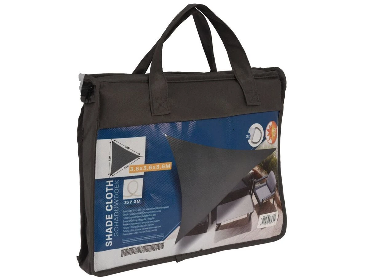 Merkloos Schaduwdoek Driehoek Grijs 3 Merkloos Schaduwdoek Driehoek Grijs